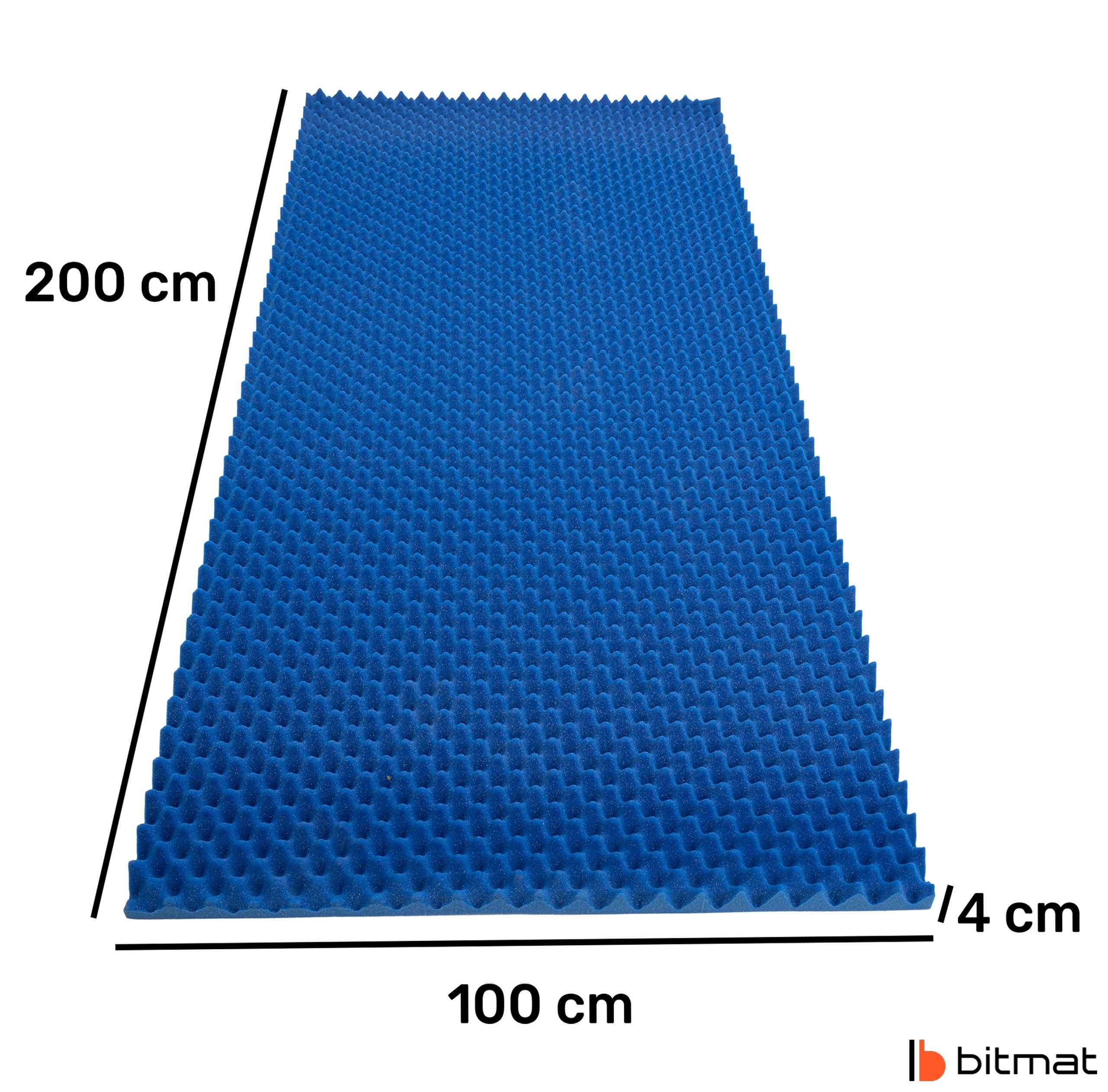 Mata wygłuszająca ścianę panel akustyczny Bitmat ciemnoniebieski 4 cm