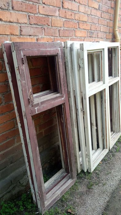 Вікна дерев'яні двохстворчаті / деревяні без скла