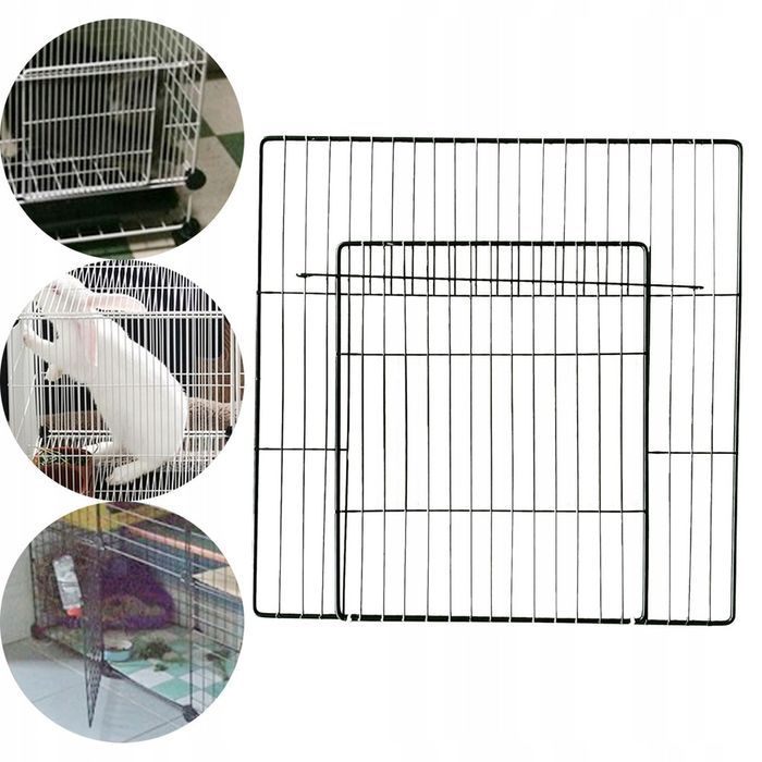 Kojec dla szczeniaka MODUŁOWY wybieg Drzwiczki  1x 35x35 cm CZARNY