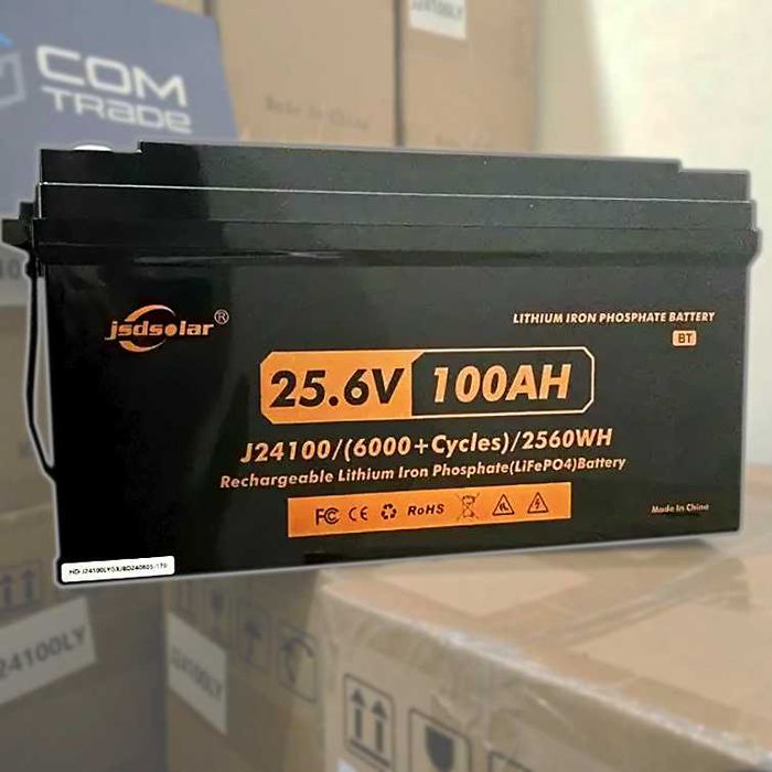 Акумуляторна батарея Jsdsolar 24v100ah (J24100) LiFePO4 25.6 В 100А·г