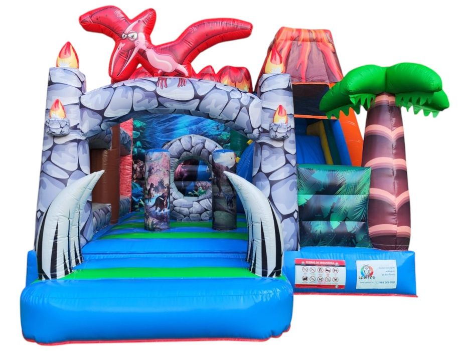 INSUFLÁVEL NOVO À VENDA – TEMA DINOSSAUROS! | lobitos.pt