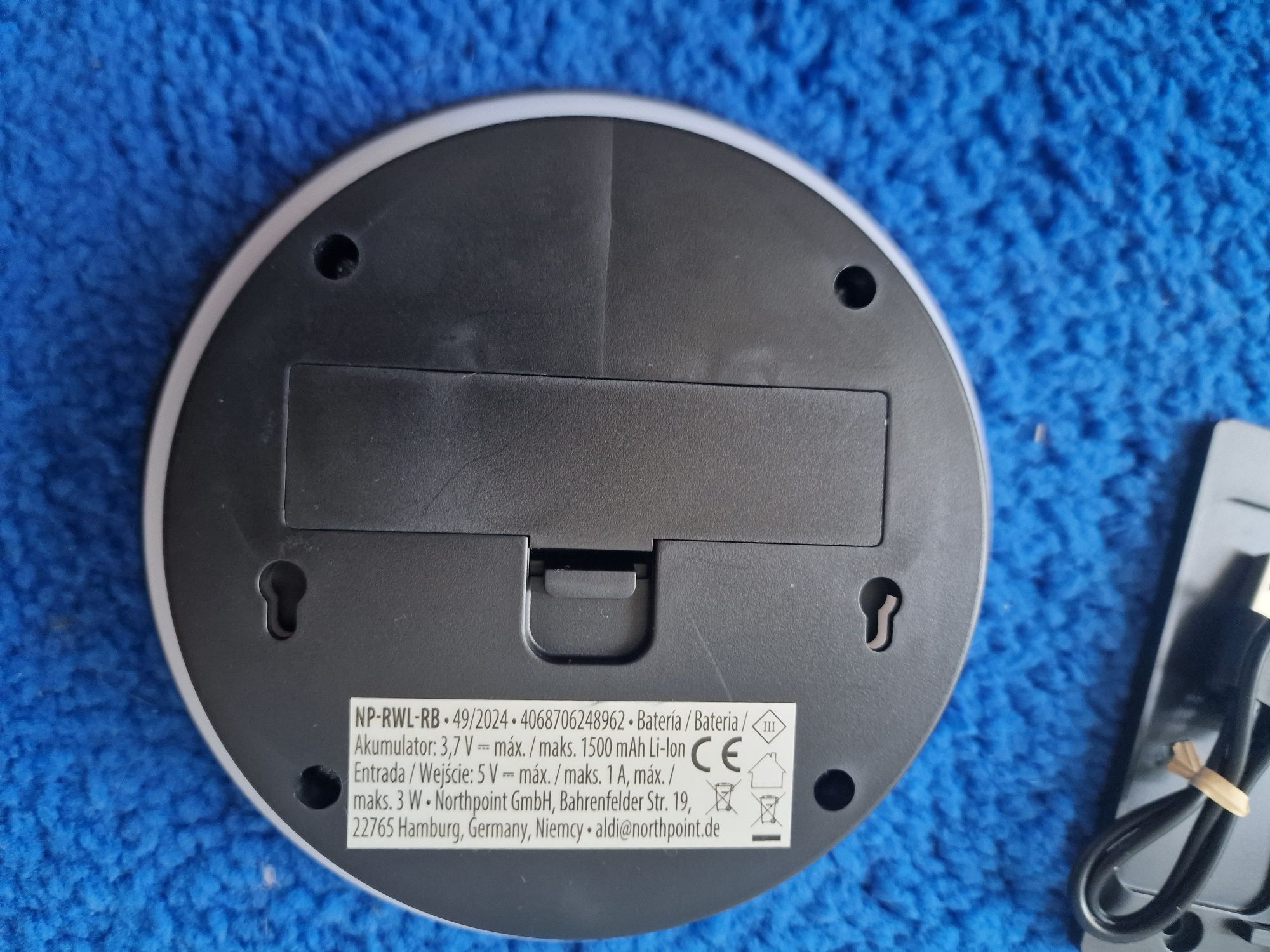 Lampka kinkiet ładowana na USB  CASALUX