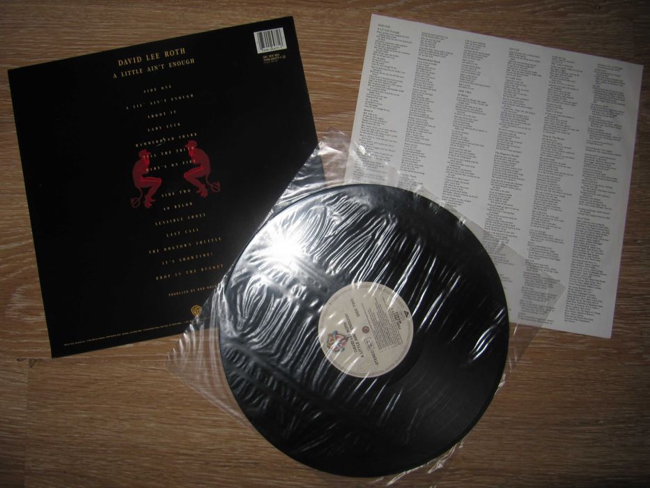 Платівка DAVID LEE ROTH -A Little Ain't Enough- 1991 *Оригінал (NM/NM)