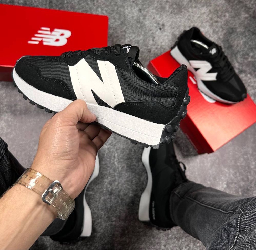 Кросівки чоловічі New balance 327 black and white