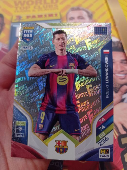 Karta Piłkarska FIFA Panini 2026 Robert Lewandowski Fans Favorites