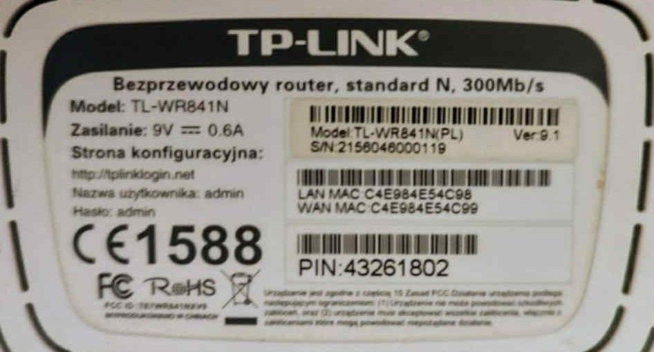 Router TP-Link 300Mb/s