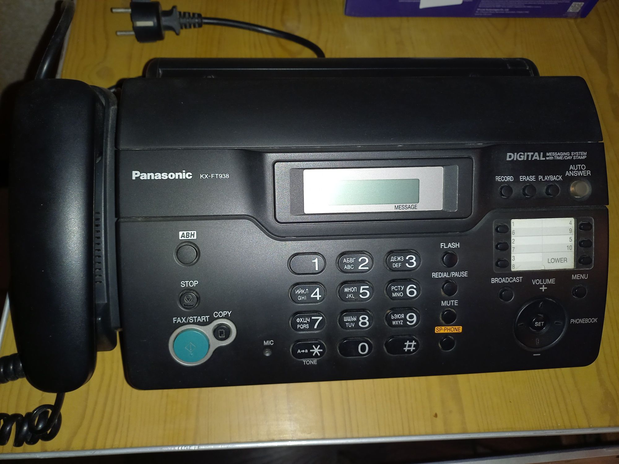 Факс Panasonic KX-FT938