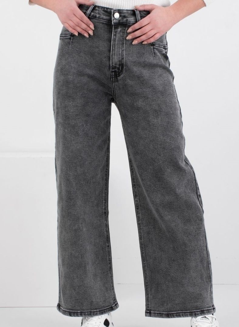 Сіренькі джинси-палаццо