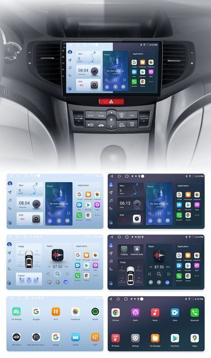 Radio nawigacja Honda Accord 8 2008 - 2012 Android Carplay 6GB 128GB B