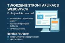 Tworzę strony internetowe, landing page i aplikacje webowe