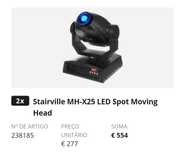 Moving starville MH-x25 led 4 unidades