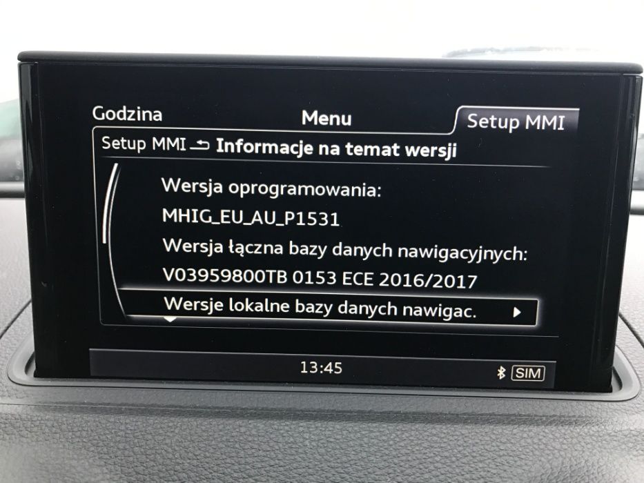 AUDI A7 4G MIB kodowanie USA Europa mapa 2018