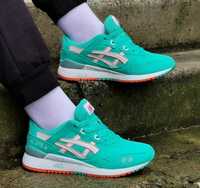 Кроссовки ASICS Gel Lyte III Бирюзовые Женские Асикс Голубые