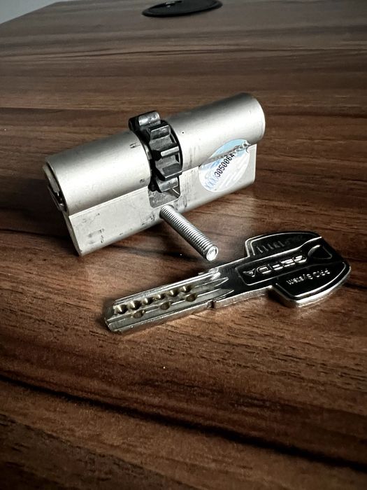 Wkładka z zębatką GERDA PRO SYSTEM X 30/35 nikiel satyna -3 klucze