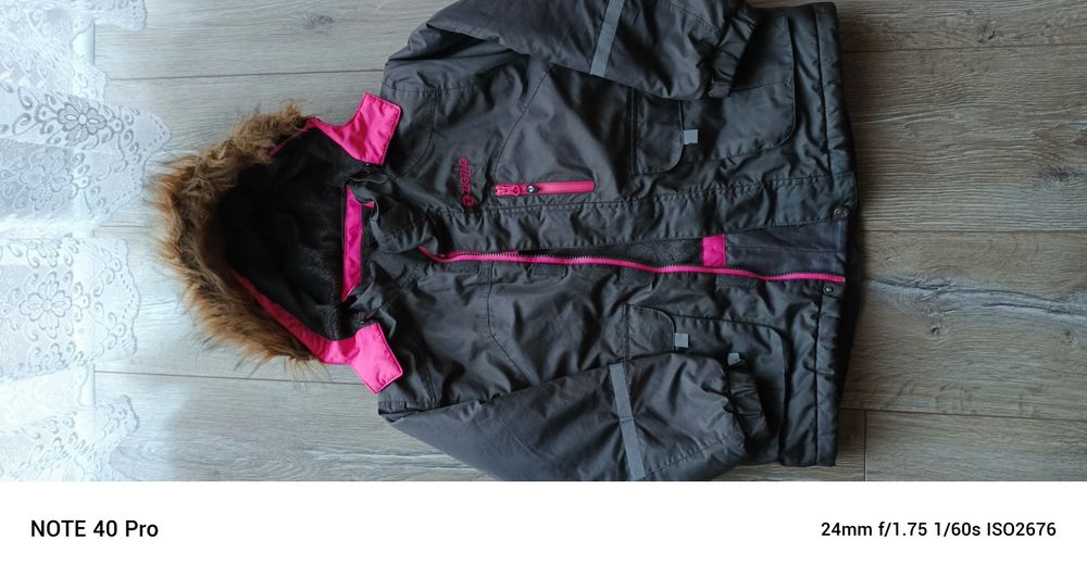 Kurtka dzięwczęca zimowa Zig Zag 128cm