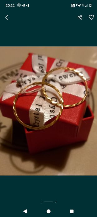 Срібні сережки діаметр 2,5