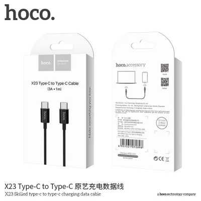 HOCO kabel Typ C do Typ C PD X23 1 m czarny