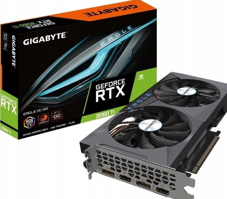 Karta graficzna Gigabyte GeForce RTX 3060 Ti EAGLE 8G Rev 1.0