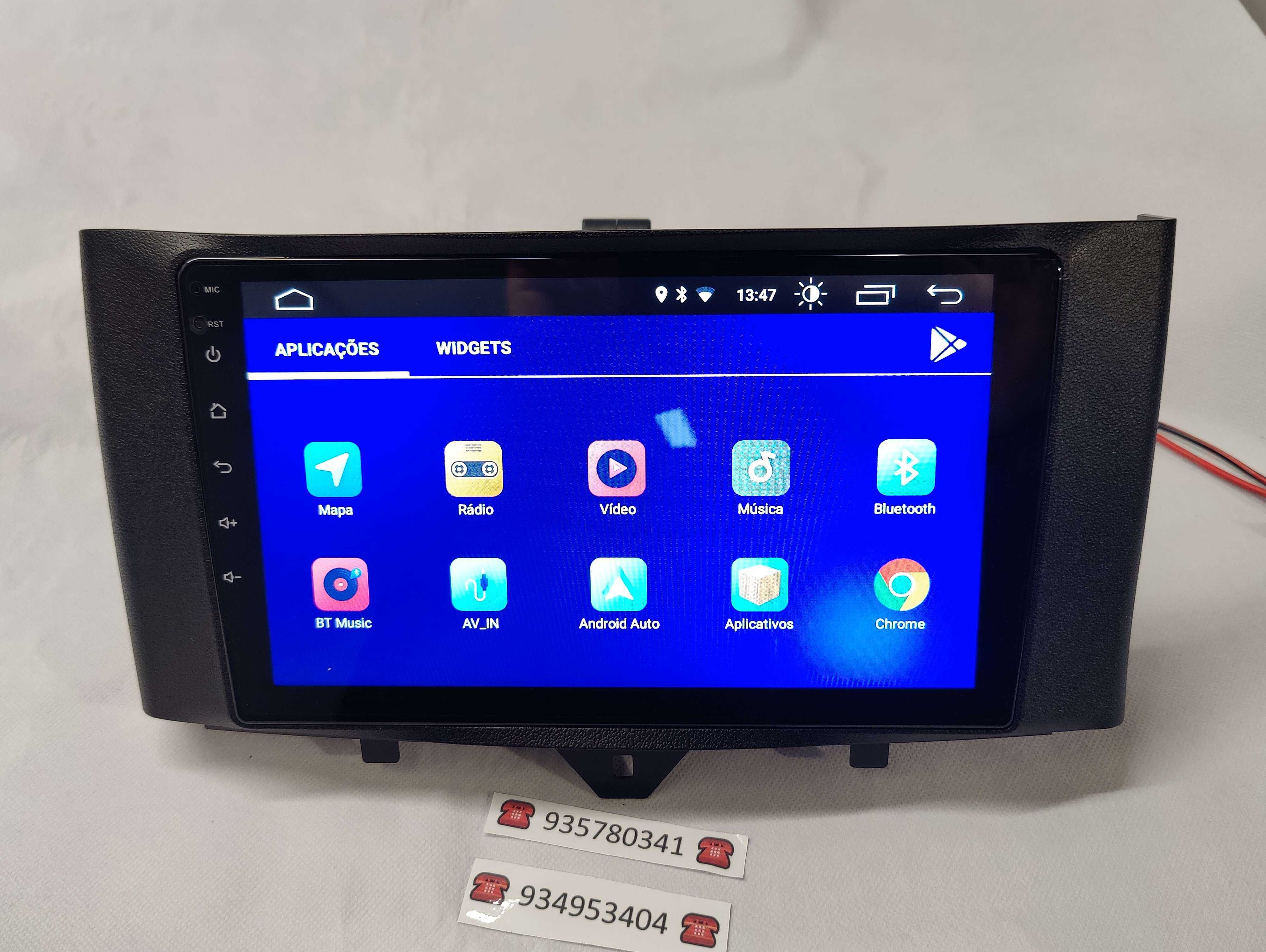 Radio 2 DIN Android para Smart Fortwo - Smart 2 - Novo Garantia