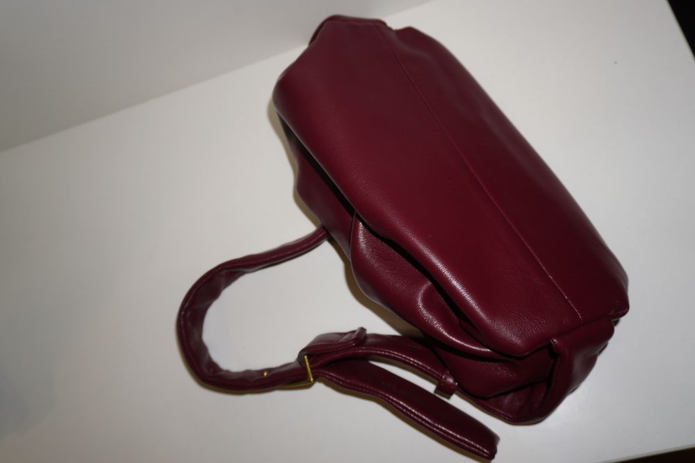 Бордова сумка , сумка тоут