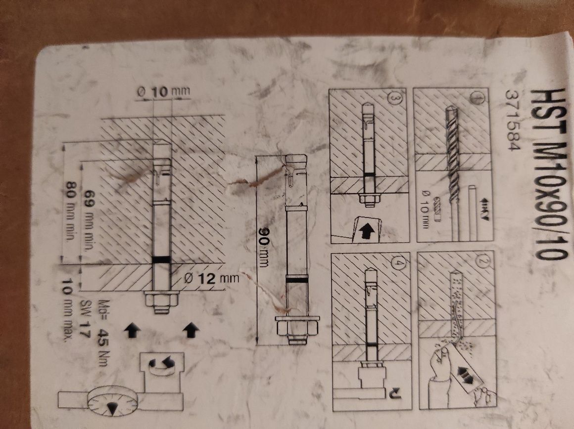 Kotwa klinowa Hilti