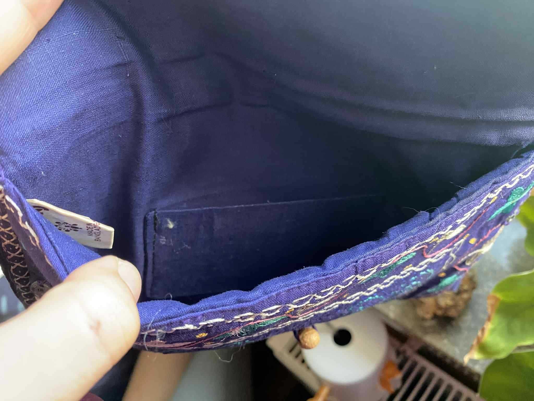 wyszywana haftowana kosmetyczna kwiaty handmade
