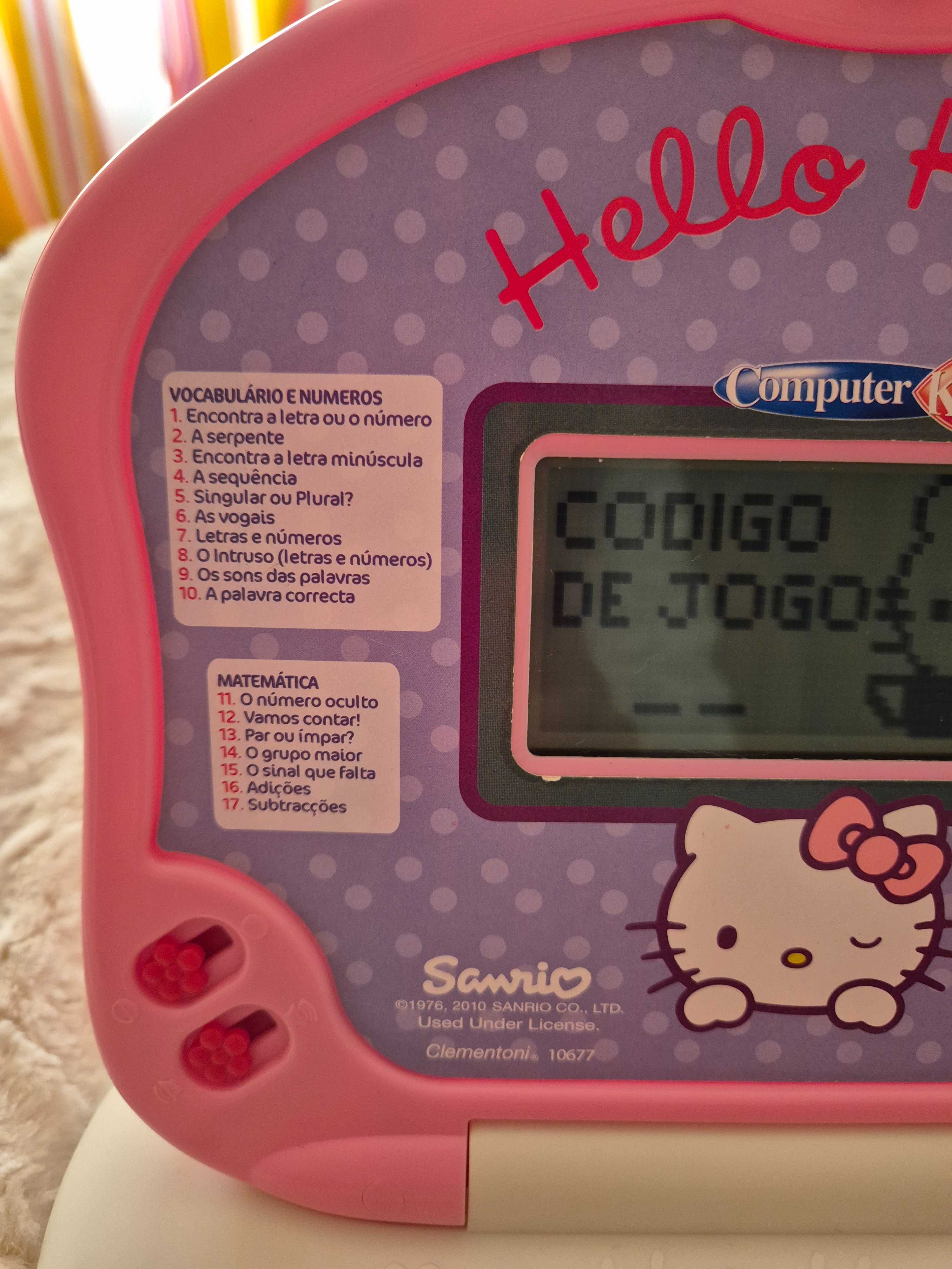 Computador Hello Kitty para criança