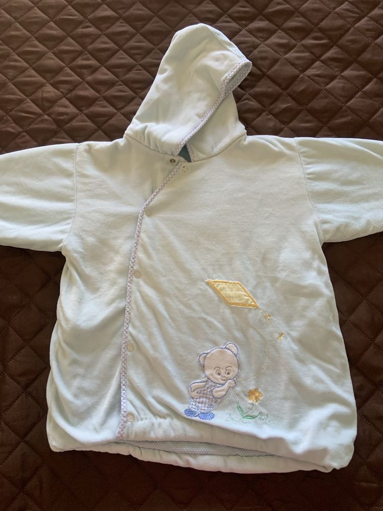 Casaco com gorro para bebé 1/2 anos