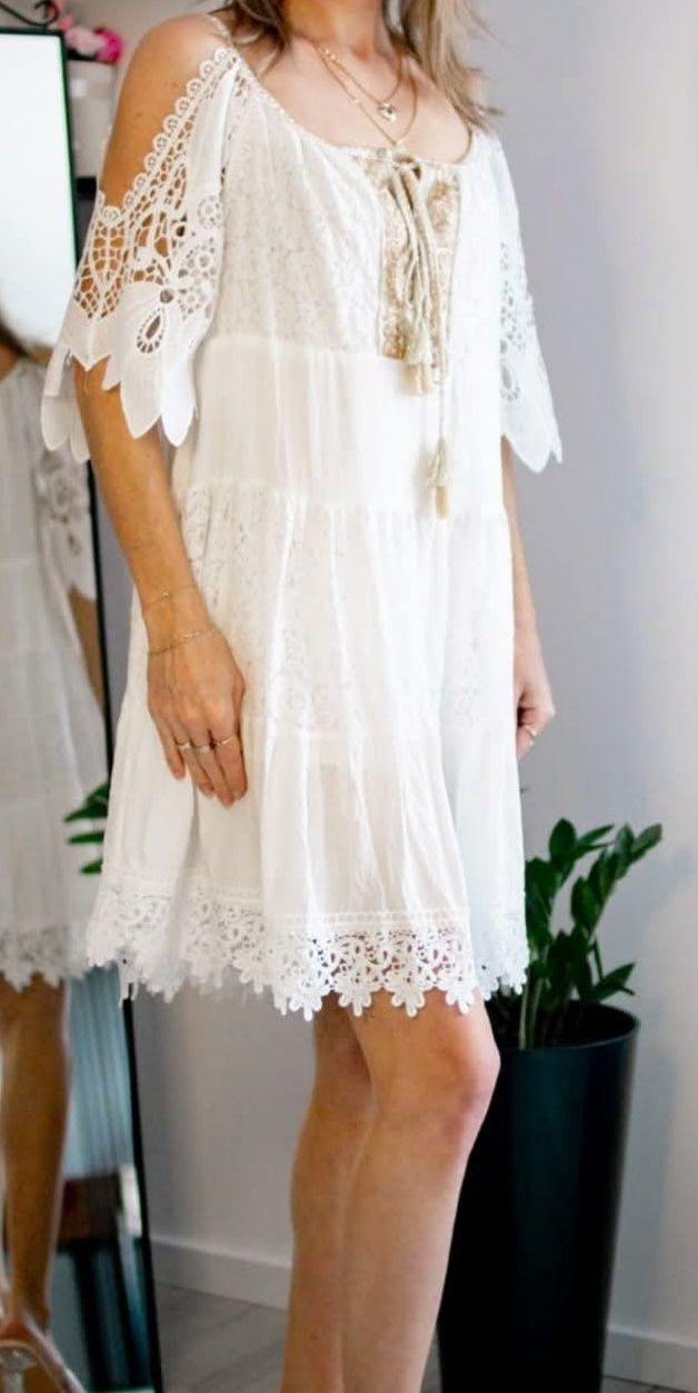 Sukienka trapezowa Boho 40 42 44