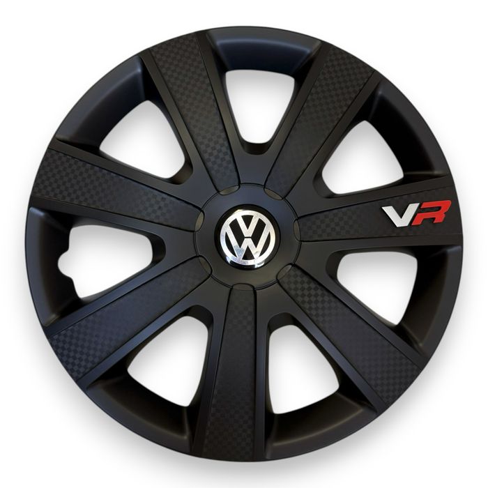 Колпаки на колеса VR Carbon Black черние ковпаки чорні