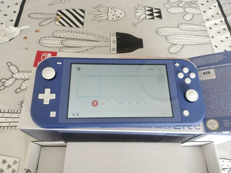 Nintendo switch lite azul nova