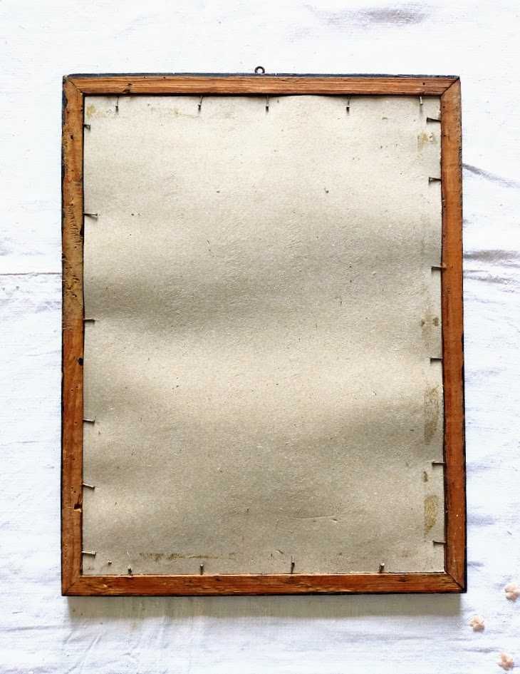 Quadro antigo com imagem do Menino Jesus