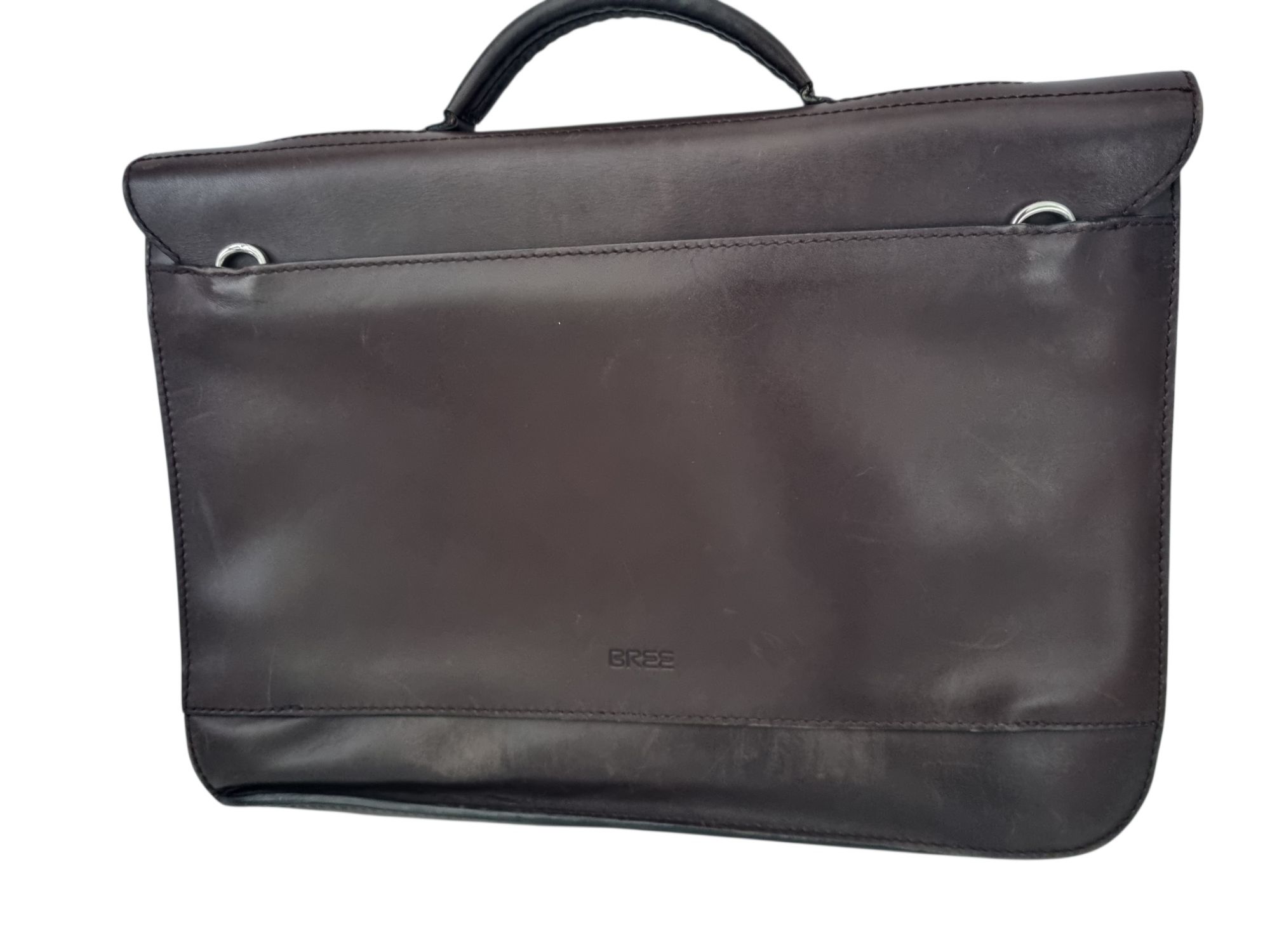 Brązowa skórzana torba torebka bree 
Szerokość 38 cm 
Wysokosc 26 cm