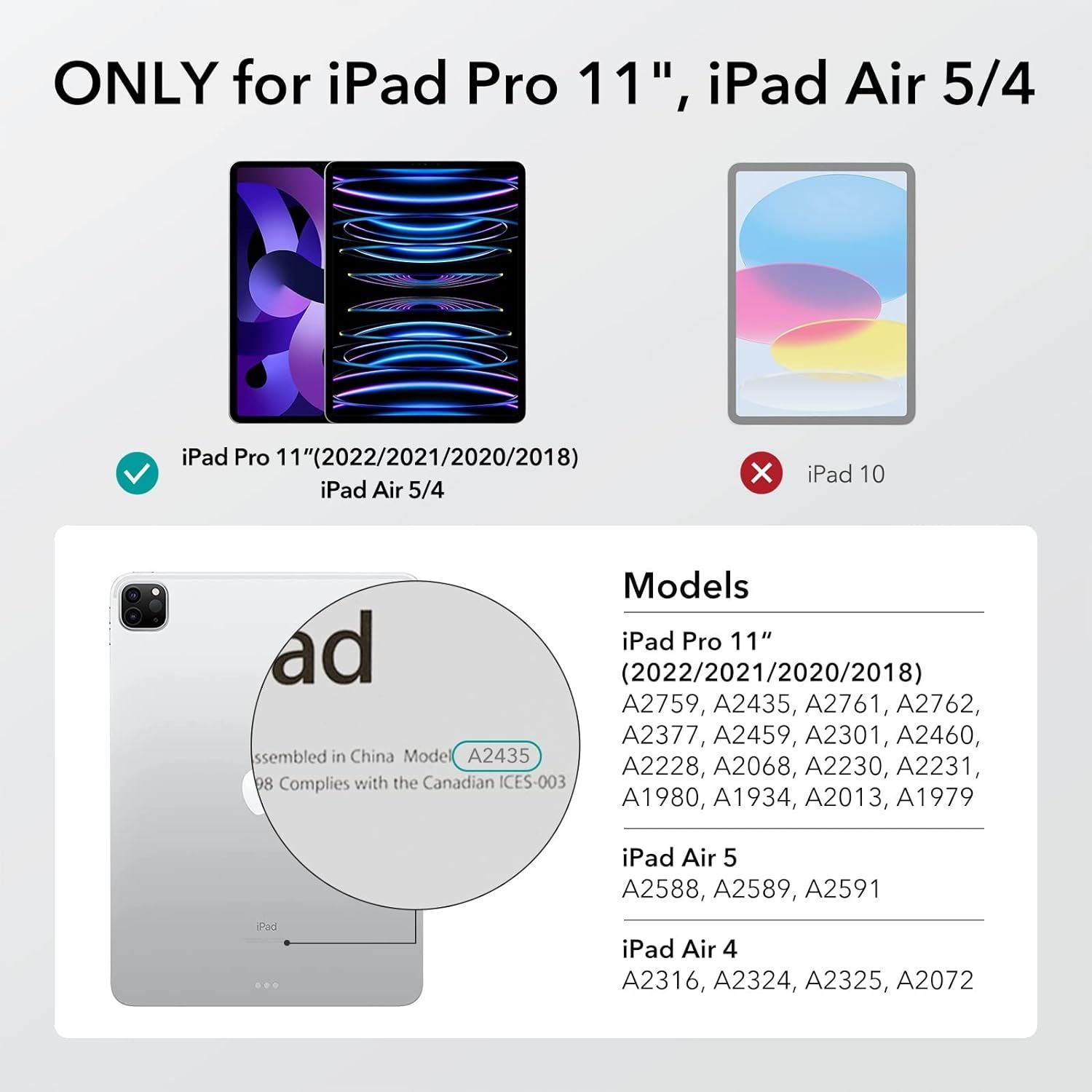 Szkło Hartowane do iPad Air 4/5 10,9" iPad Pro 11'' 2.szt