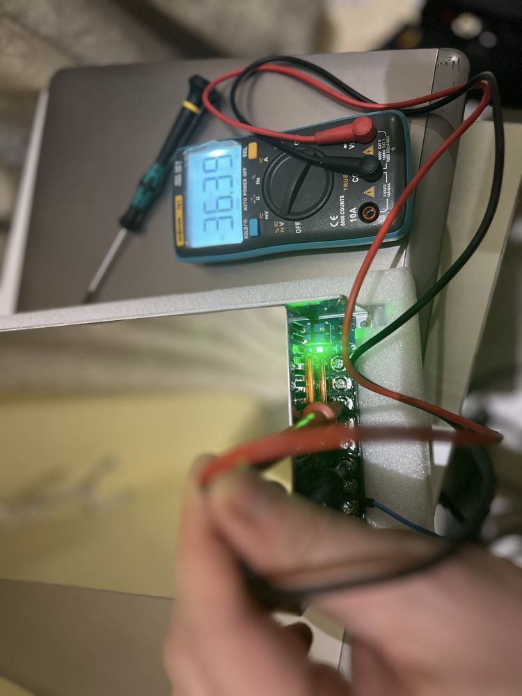 1200W DC Блок Живленя 36V 33,3A регулюється  струм та вольтаж. LiFePo4