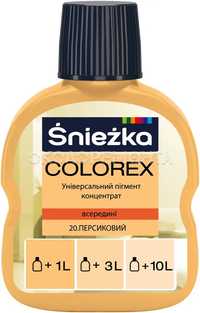 Универсальный пигментный концентрат Sniezka Colorex №20 персиковый 100