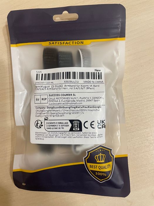 Набір ремінців mi band 3 шт