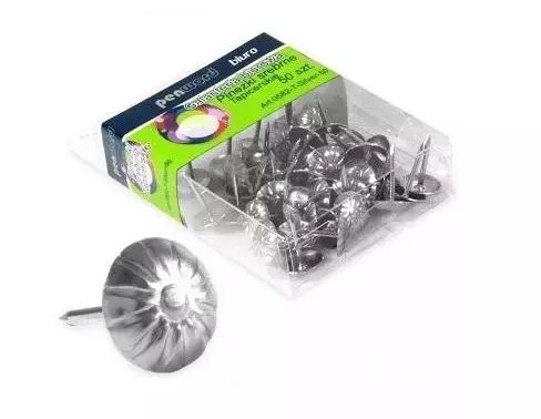 Pinezki tapicerskie ozdobne srebrne 50 sztuk. Penword