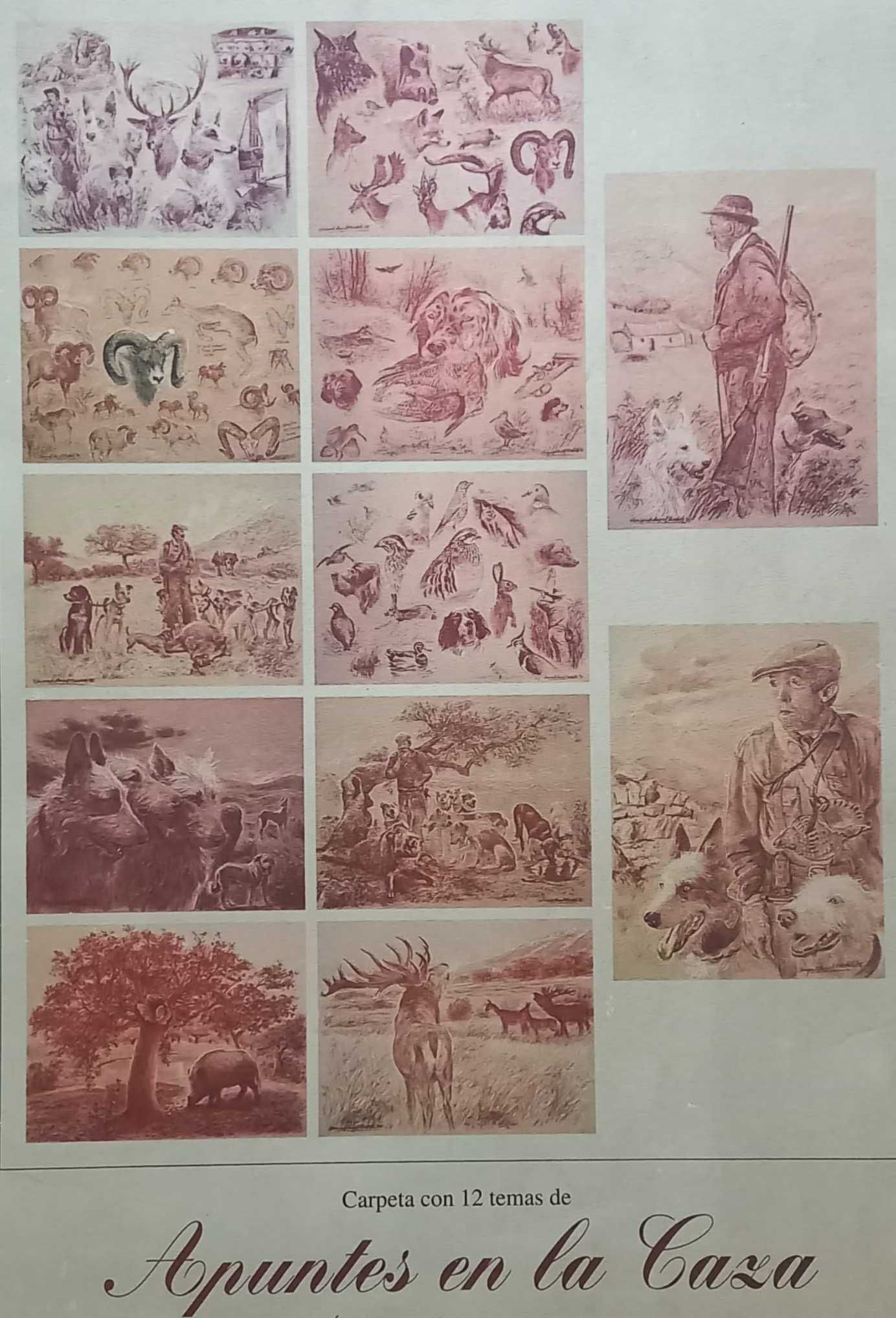 Coleção Serigrafias: "Apuntes en la caza", de Miguel Ángel Bedate - II