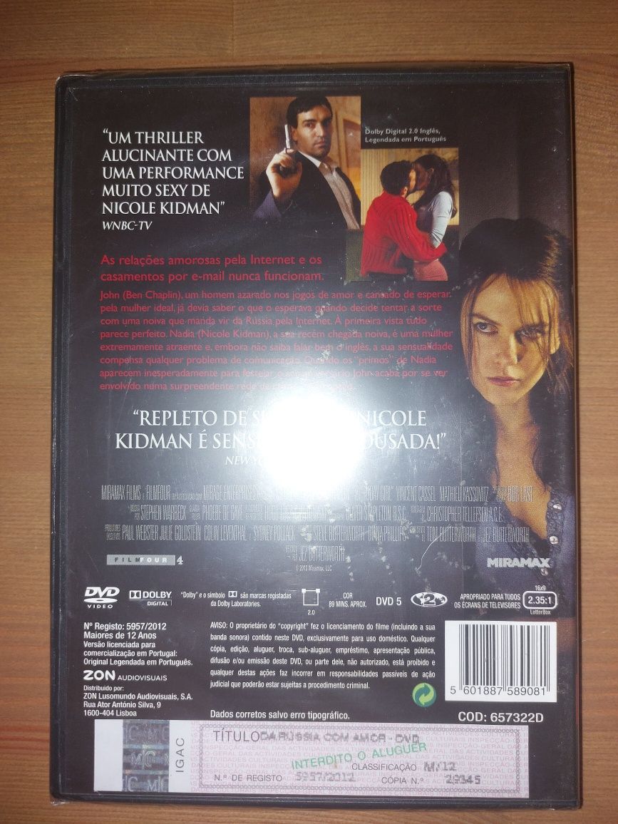 DVD NOVO e SELADO - " Da Russia com Amor "