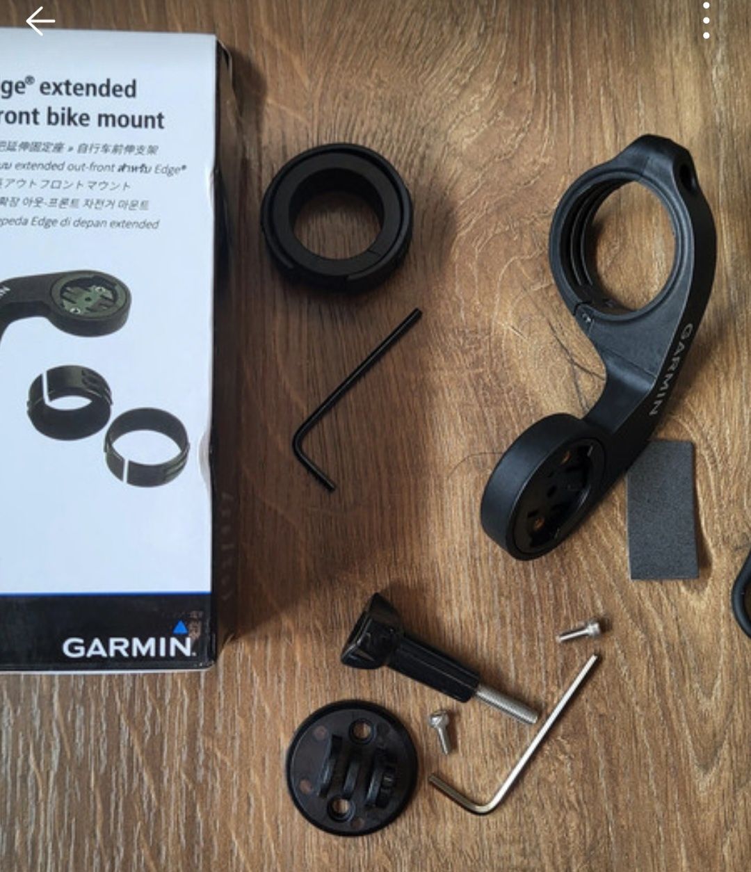 Uchwyt rowerowy Garmin + mocowanie GoPro