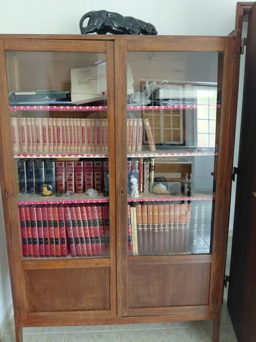 VENDO Móvel / Armário em Madeira com duas Portas em Vidro