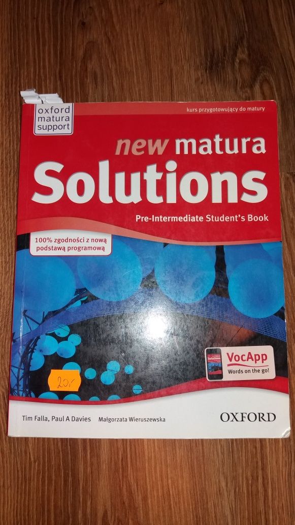 Książka podręcznik New matura Solutions Język angielski Oxford