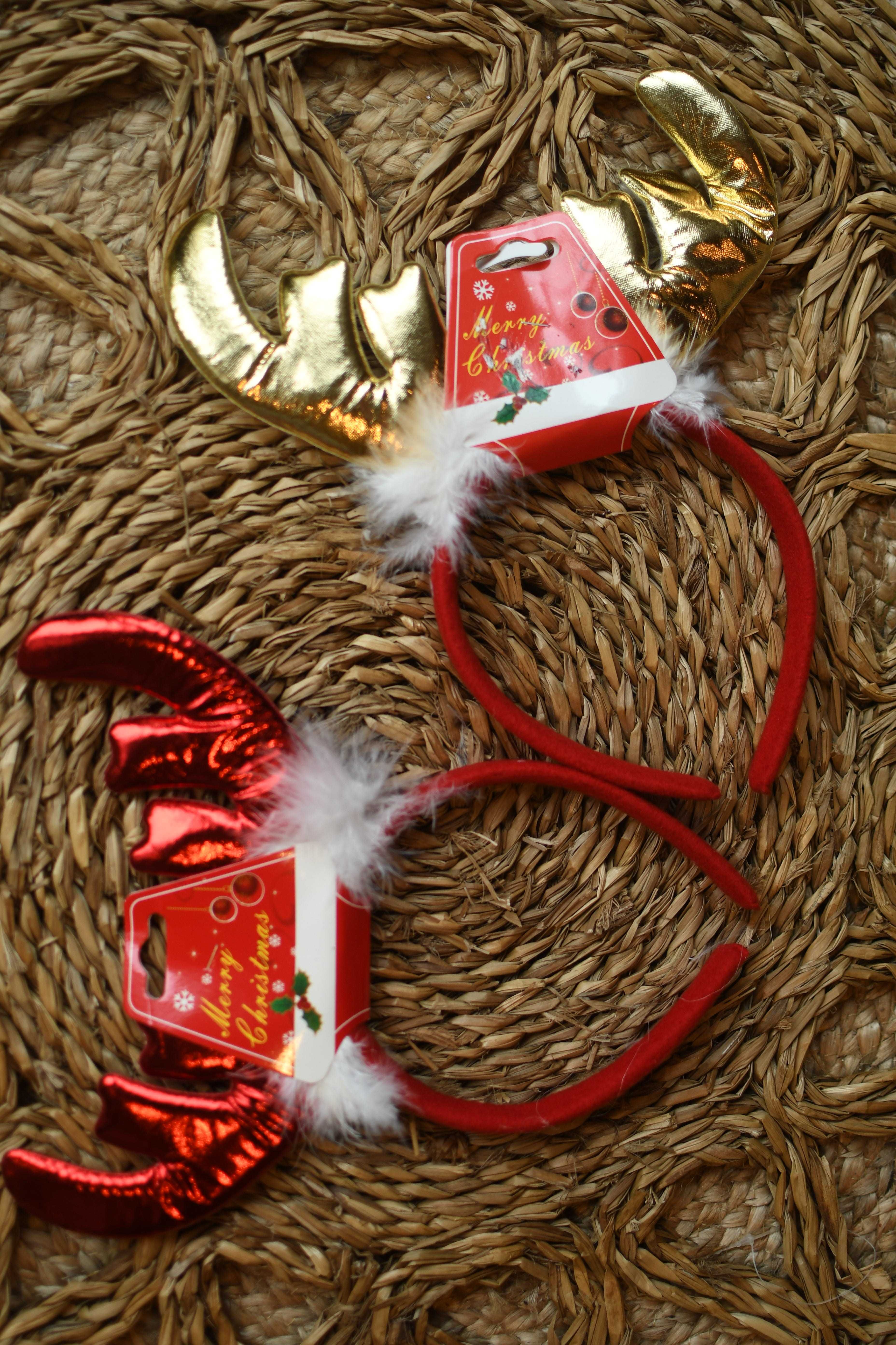 Opaski renifer rogi do sesji świątecznej zdjęciowej