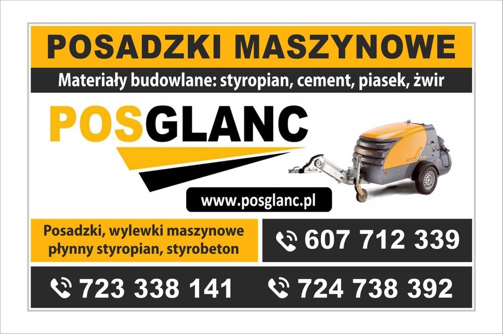 Posadzki wylewki maszynowe, styrobeton, płynny styropian Kalisz