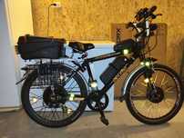 Єлектровелосипед 2-х приводній 1000W+750W, 52V, 48V, 24Ah+19Ah