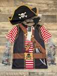Przebranie strój pirata H&M - rękawy tatuaże. Nowy r. 122/128