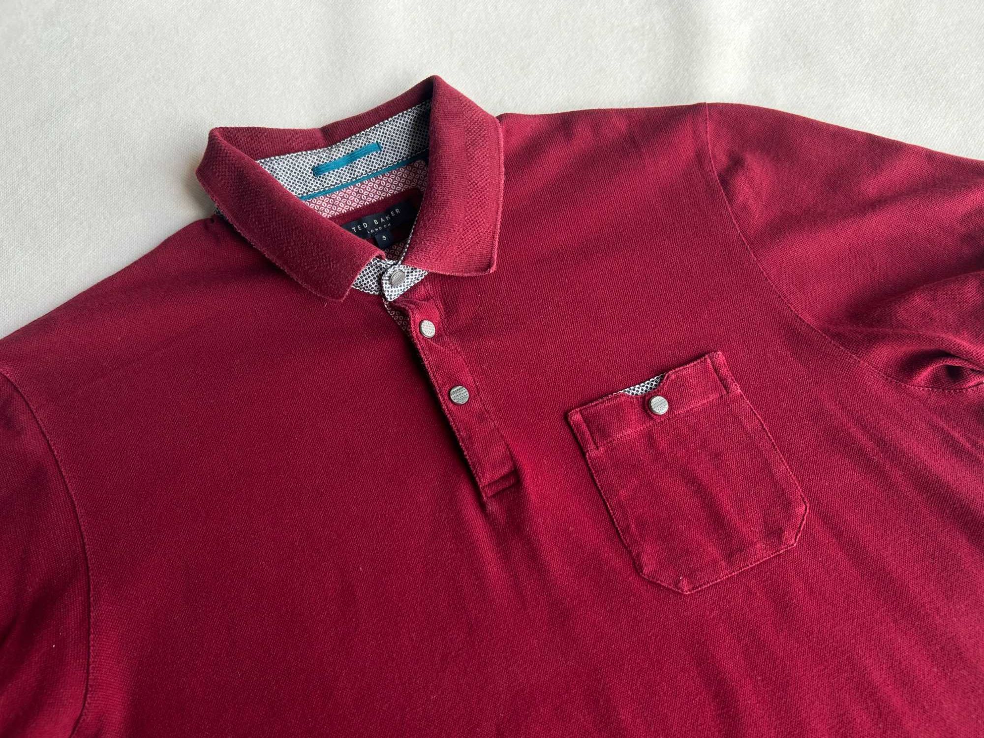 Ted Baker _ Bordowa koszulka polo 5_XL