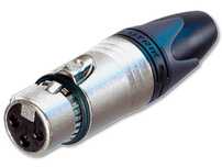 NEUTRIK NC3FXX-EMC - Złącze XLR 3-pin żeńskie (srebrne)