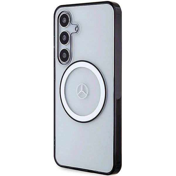 Etui Mercedes Printed Logo MagSafe na Samsung Galaxy S24 - przezroczys